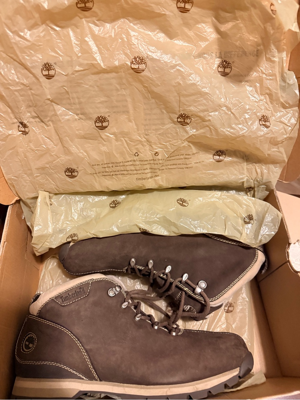 Timberland Dark Brown Nubuck Lace-Up Hiking Boots